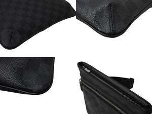 LOUIS VUITTON ルイヴィトン ショルダーバッグ メッセンジャー M58028 トマス ダミエグラフィット ブラック シルバー 美品 中古 4c069911
