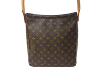 Load image into Gallery viewer, 極美品 LOUIS VUITTON ルイヴィトン ルーピングGM ハンドバッグ M51145 モノグラム PVC レザー ブラウン ゴールド金具 中古 4c069916