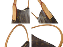 Load image into Gallery viewer, 極美品 LOUIS VUITTON ルイヴィトン ルーピングGM ハンドバッグ M51145 モノグラム PVC レザー ブラウン ゴールド金具 中古 4c069916