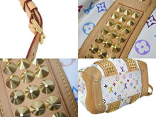 Load image into Gallery viewer, LOUIS VUITTON ルイヴィトン モノグラム マルチカラー コートニーMM 2WAY ショルダーバッグ ハンドバッグ ホワイト M45641 美品 中古 4c069917