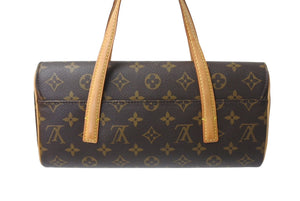 極美品 LOUIS VUITTON ルイヴィトン ソナチネ ハンドバッグ M51902 モノグラム PVC レザー ブラウン 中古 4c069922