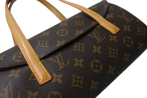 極美品 LOUIS VUITTON ルイヴィトン ソナチネ ハンドバッグ M51902 モノグラム PVC レザー ブラウン 中古 4c069922