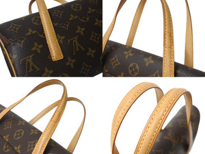 極美品 LOUIS VUITTON ルイヴィトン ソナチネ ハンドバッグ M51902 モノグラム PVC レザー ブラウン 中古 4c069922