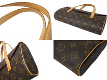 Load image into Gallery viewer, 極美品 LOUIS VUITTON ルイヴィトン ソナチネ ハンドバッグ M51902 モノグラム PVC レザー ブラウン 中古 4c069922