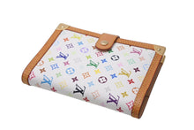 Load image into Gallery viewer, 極美品 LOUIS VUITTON ルイヴィトン アジェンダPM 手帳カバー R20896 モノグラム マルチカラー PVC ヌメ皮 ゴールド金具 中古 4c069923