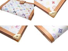 Load image into Gallery viewer, 極美品 LOUIS VUITTON ルイヴィトン アジェンダPM 手帳カバー R20896 モノグラム マルチカラー PVC ヌメ皮 ゴールド金具 中古 4c069923