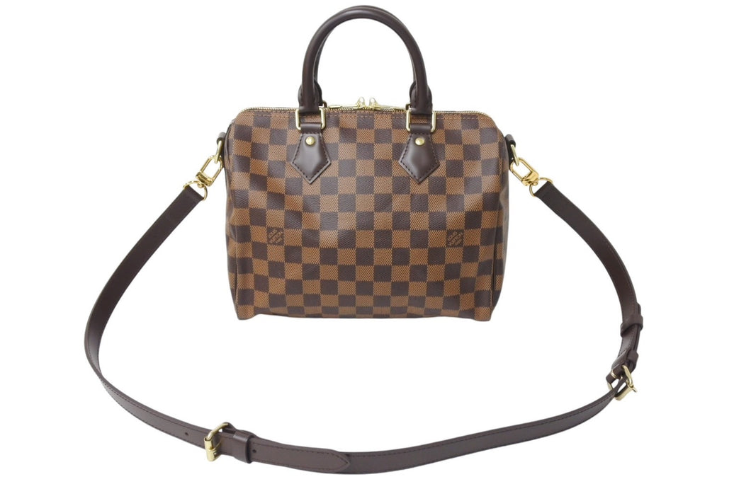 LOUIS VUITTON ルイヴィトン ダミエ スピーディ バンドリエール25 ハンドバッグ N41181 ダミエキャンバス ブラウン 美品 中古 4c069927