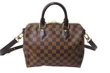 Load image into Gallery viewer, LOUIS VUITTON ルイヴィトン ダミエ スピーディ バンドリエール25 ハンドバッグ N41181 ダミエキャンバス ブラウン 美品 中古 4c069927