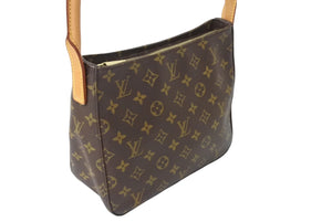 LOUIS VUITTON ルイヴィトン ルーピングMM ハンドバッグ M51146 モノグラム PVC レザー ゴールド金具 美品 中古 4c069928