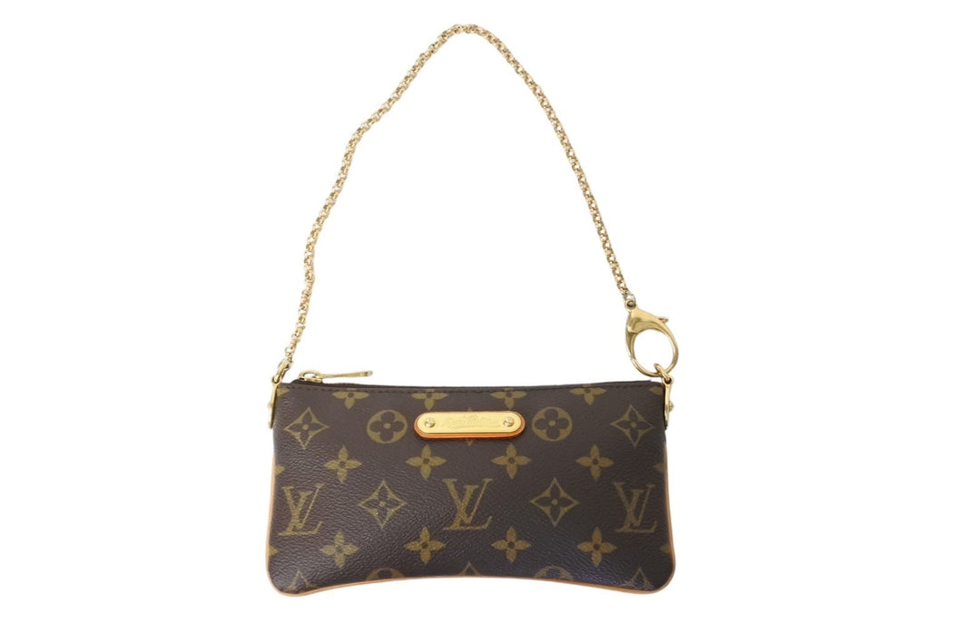 LOUIS VUITTON ルイヴィトン ポシェットミラMM モノグラム チェーンハンドバッグ ポーチ 廃盤品 M60094 ブラウン 美品 中古 4c069929