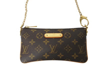 Load image into Gallery viewer, LOUIS VUITTON ルイヴィトン ポシェットミラMM モノグラム チェーンハンドバッグ ポーチ 廃盤品 M60094 ブラウン 美品 中古 4c069929