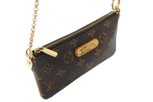 Load image into Gallery viewer, LOUIS VUITTON ルイヴィトン ポシェットミラMM モノグラム チェーンハンドバッグ ポーチ 廃盤品 M60094 ブラウン 美品 中古 4c069929