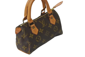LOUIS VUITTON ルイヴィトン ミニスピーディ ハンドバッグ モノグラム M41534 PVC ブラウン 美品 中古 4c069937