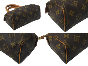 LOUIS VUITTON ルイヴィトン ミニスピーディ ハンドバッグ モノグラム M41534 PVC ブラウン 美品 中古 4c069937