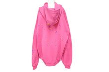 Load image into Gallery viewer, 極美品 SP5DER スパイダー P*NK V2 パーカー サイズXXL 23FW パフプリント 発砲プリント Young Thug ピンク コットン 中古 4c070039