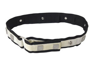 CHANEL シャネル スポーツライン ロゴベルト ココマーク ナイロンキャンバス ホワイト ブラック 美品 中古 4c070080