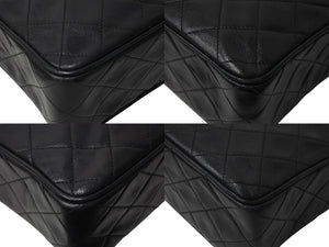 CHANEL シャネル チェーンショルダーバッグ ココマーク 2番台 フリンジ ラムスキン ブラック ゴールド金具 美品 中古 4c070105