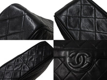 Load image into Gallery viewer, CHANEL シャネル チェーンショルダーバッグ ココマーク 2番台 フリンジ ラムスキン ブラック ゴールド金具 美品 中古 4c070105