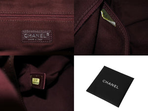 極美品 CHANEL シャネル エンブロイダリー ハンドバッグ A92791 20番台 ココマーク グラフィティ がま口 カーキ 中古 4c070107