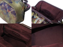 Load image into Gallery viewer, 極美品 CHANEL シャネル エンブロイダリー ハンドバッグ A92791 20番台 ココマーク グラフィティ がま口 カーキ 中古 4c070107