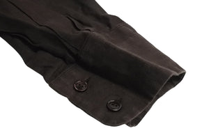 MAX MARA マックスマーラ 長袖シャツ トップス 73136 イタリア製 麻・リネン ブラウン サイズ38 美品 中古 4c070124
