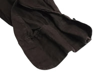 Load image into Gallery viewer, MAX MARA マックスマーラ 長袖シャツ トップス 73136 イタリア製 麻・リネン ブラウン サイズ38 美品 中古 4c070124