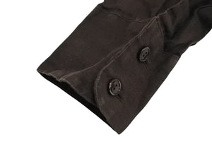 MAX MARA マックスマーラ 長袖シャツ トップス 73136 イタリア製 麻・リネン ブラウン サイズ38 美品 中古 4c070124