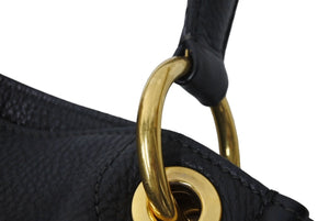 PRADA プラダ ワンショルダーバッグ トートバッグ ハンドバッグ ロゴ レザー ブラック ゴールド金具 美品 中古 4c070125 