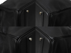 極美品 激レア HERMES エルメス ハンドバッグ バーキン50 トゴ □K刻印 ブラック シルバー金具 中古 4c070127