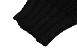 MAISON MARGIELA メゾンマルジェラ ルーズ ゲージ ニット ルーマニア製 ウール ポリアミド ブラック サイズM 美品 中古 4c070130