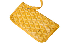 Load image into Gallery viewer, 新品未使用 GOYARD ゴヤール サンルイPM トートバッグ AMALOUISPM08 PVC レザー イエロー ヘリンボーン 中古 4c070133