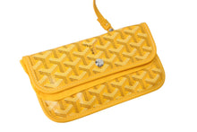 Load image into Gallery viewer, 新品未使用 GOYARD ゴヤール サンルイPM トートバッグ AMALOUISPM08 PVC レザー イエロー ヘリンボーン 中古 4c070133