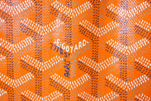 Load image into Gallery viewer, 新品未使用 GOYARD ゴヤール サンルイPM バッグ トートバッグ AMALOUISPM07 PVC レザー ヘリンボーン オレンジ 中古 4c070134