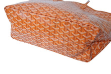 Load image into Gallery viewer, 新品未使用 GOYARD ゴヤール サンルイPM バッグ トートバッグ AMALOUISPM07 PVC レザー ヘリンボーン オレンジ 中古 4c070134