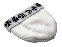 Load image into Gallery viewer, 新品未使用 CHROME HEARTS クロムハーツ ビーニー ニットキャップ BIG DADDY ビッグ ダディ カシミア ホワイト ワンサイズ 中古 4c070136