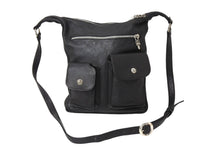 Load image into Gallery viewer, CHROME HEARTS クロムハーツ Fスリンガー ショルダーバッグ 1994/.925刻印 ダガージップ ブラック レザー シルバー925 美品 中古 4c070139