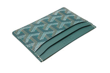 Load image into Gallery viewer, 新品未使用 GOYARD ゴヤール サンシュルピス カードケース STSULPPMLTY08CL08X PVC レザー グリーン ヘリンボーン 中古 4c070144