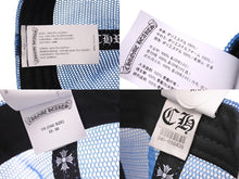 Load image into Gallery viewer, 新品未使用 CHROME HEARTS クロムハーツ トラッカーキャップ CHクロスパッチ ONE SIZE メッシュ ブルー ホワイト シルバー925 中古 4c070147