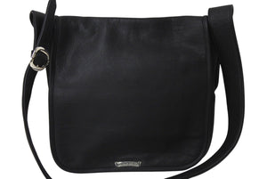 極美品 CHROME HEARTS クロムハーツ MAIL BAG メールバッグ ショルダーバッグ 2127-304-1540-9100 レザー シルバー925 中古 4c070151