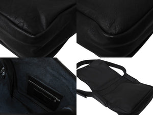 極美品 CHROME HEARTS クロムハーツ MAIL BAG メールバッグ ショルダーバッグ 2127-304-1540-9100 レザー シルバー925 中古 4c070151