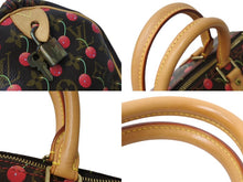 Load image into Gallery viewer, 極美品 LOUISVUITTON ルイヴィトン スピーディ25 ハンドバッグ M95009 村上隆 モノグラムチェリー ブラウン 中古 4c070161