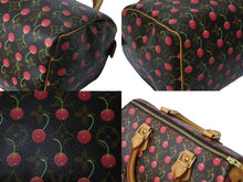 Load image into Gallery viewer, 極美品 LOUISVUITTON ルイヴィトン スピーディ25 ハンドバッグ M95009 村上隆 モノグラムチェリー ブラウン 中古 4c070161
