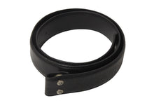 Load image into Gallery viewer, CHROME HEARTS クロムハーツ 1.5inch スクロールレーベルリベッツ ベルト ストラップ サイズ34 ブラック レザー シルバー925 良品 中古 4c070169