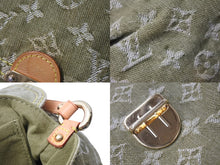 Load image into Gallery viewer, LOUIS VUITTON ルイヴィトン ミニ プリーティ ワンショルダーバッグ M95217 モノグラム デニム カーキ 美品 中古 4c070171