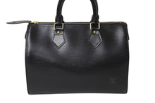 Load image into Gallery viewer, 極美品 LOUIS VUITTON ルイヴィトン スピーディ25 ハンドバッグ M59022 エピレザー ブラック ゴールド金具 中古 4c070184