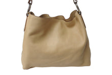 Load image into Gallery viewer, PRADA プラダ ハンドバッグ トートバッグ ショルダーバッグ 31 14 BE レザー ベージュ シルバー金具 美品 中古 4c070186