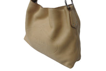 Load image into Gallery viewer, PRADA プラダ ハンドバッグ トートバッグ ショルダーバッグ 31 14 BE レザー ベージュ シルバー金具 美品 中古 4c070186