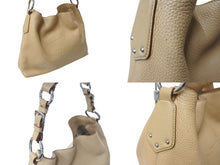 Load image into Gallery viewer, PRADA プラダ ハンドバッグ トートバッグ ショルダーバッグ 31 14 BE レザー ベージュ シルバー金具 美品 中古 4c070186