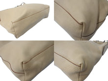 Load image into Gallery viewer, PRADA プラダ ハンドバッグ トートバッグ ショルダーバッグ 31 14 BE レザー ベージュ シルバー金具 美品 中古 4c070186