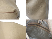 Load image into Gallery viewer, PRADA プラダ ハンドバッグ トートバッグ ショルダーバッグ 31 14 BE レザー ベージュ シルバー金具 美品 中古 4c070186